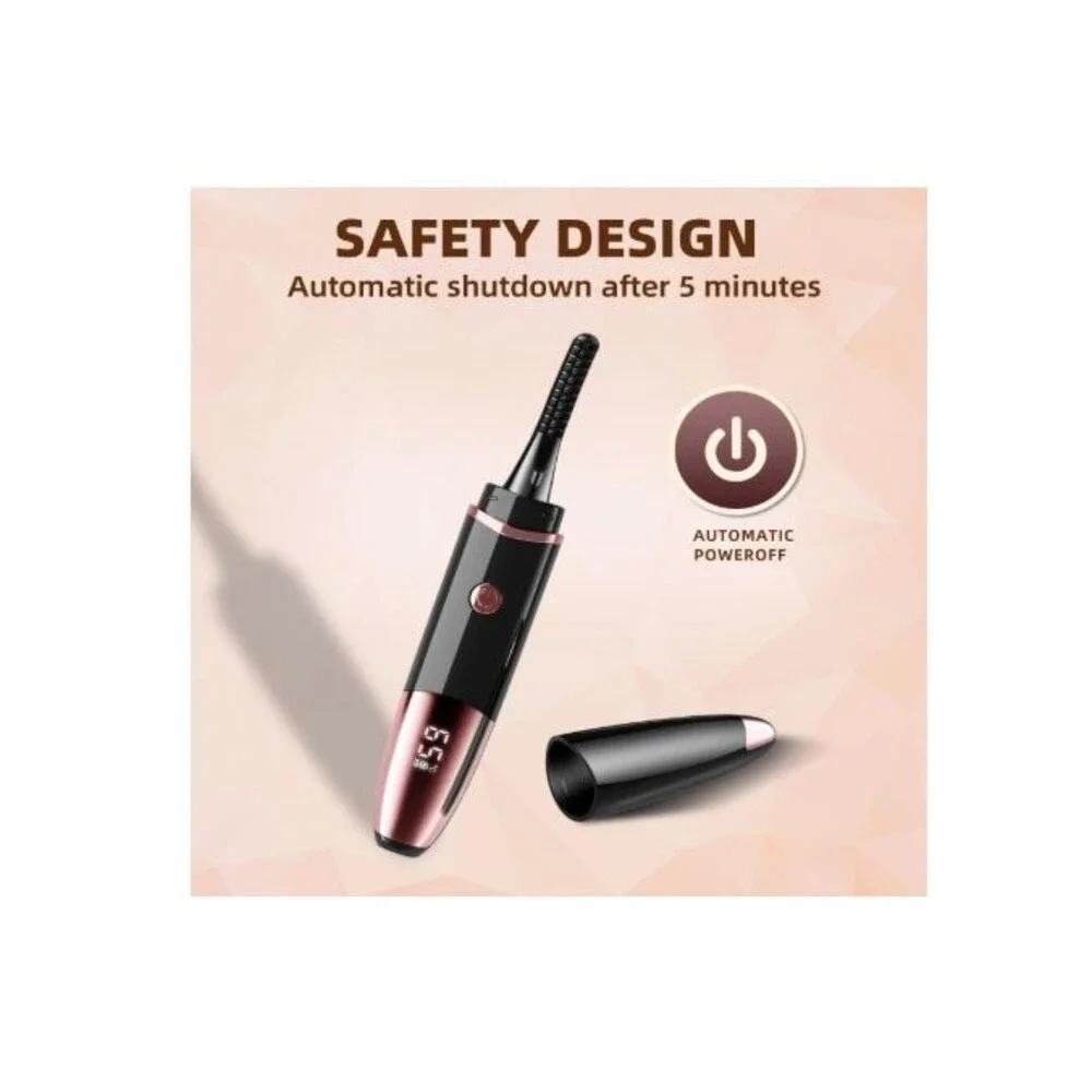 Heated Eyelash Curlers Fast Heat up Within 10s- 24 Hours Long Lasting Rechargeab